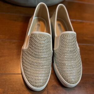 Silver Studded Sneakers